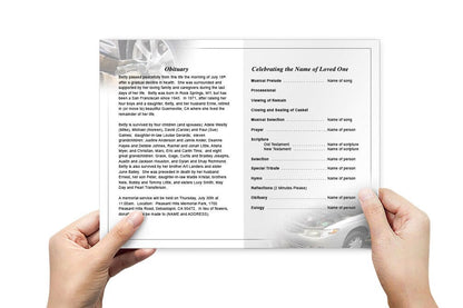 Car Mechanic Funeral Program Template - The Funeral Program Site