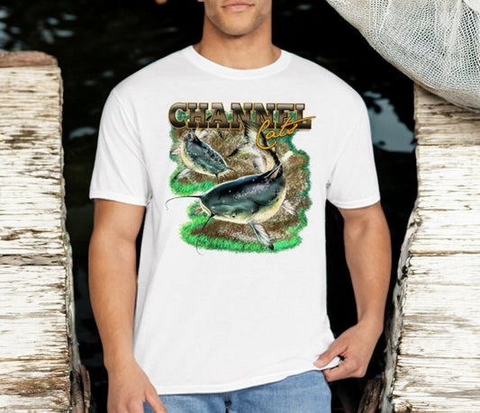 Catfish Fishing Fisherman T-Shirt - Celebrate Prints