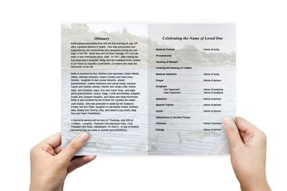 Catfish Funeral Program Template - The Funeral Program Site