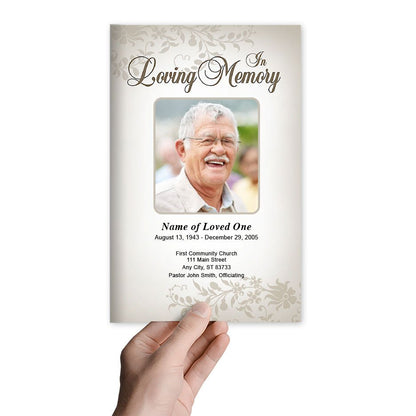 Ceasar Funeral Program Template - The Funeral Program Site