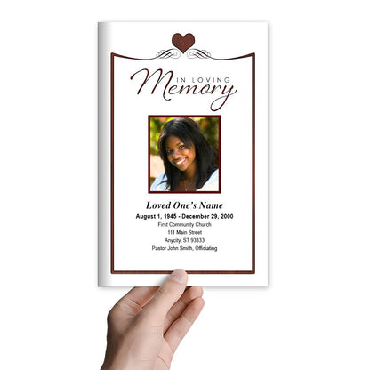 Cherish Funeral Program Template - The Funeral Program Site