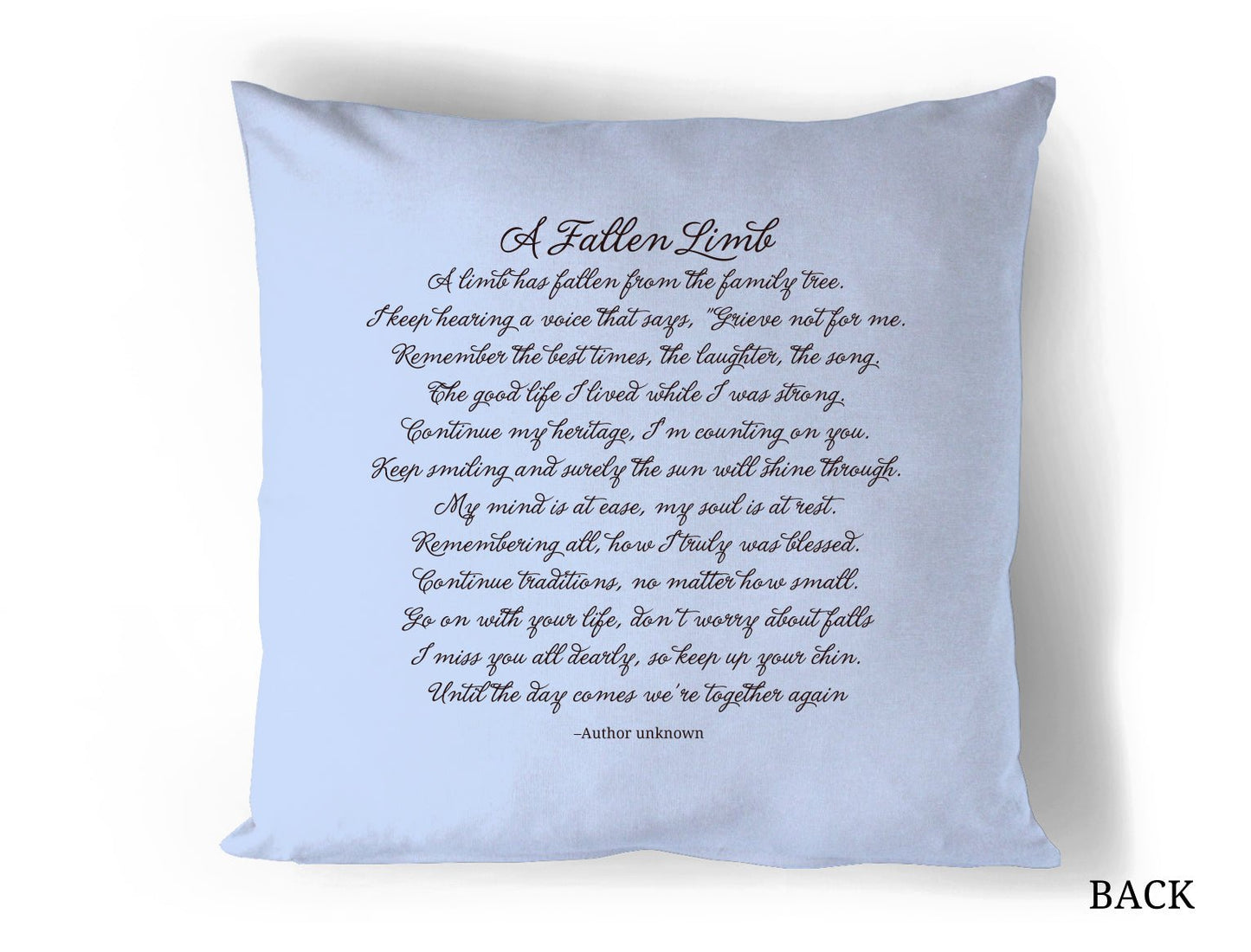 Cornfield In Loving Memory Memorial Pillow - Celebrate Prints