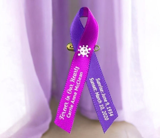 Corona Virus Covid - 19 Awareness Ribbon Memorial - Pack of 10 - Celebrate Prints