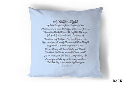 Country In Loving Memory Memorial Pillow - Celebrate Prints