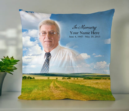 Country In Loving Memory Memorial Pillow - Celebrate Prints