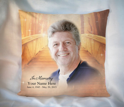 Crossing In Loving Memory Memorial Pillow - Celebrate Prints