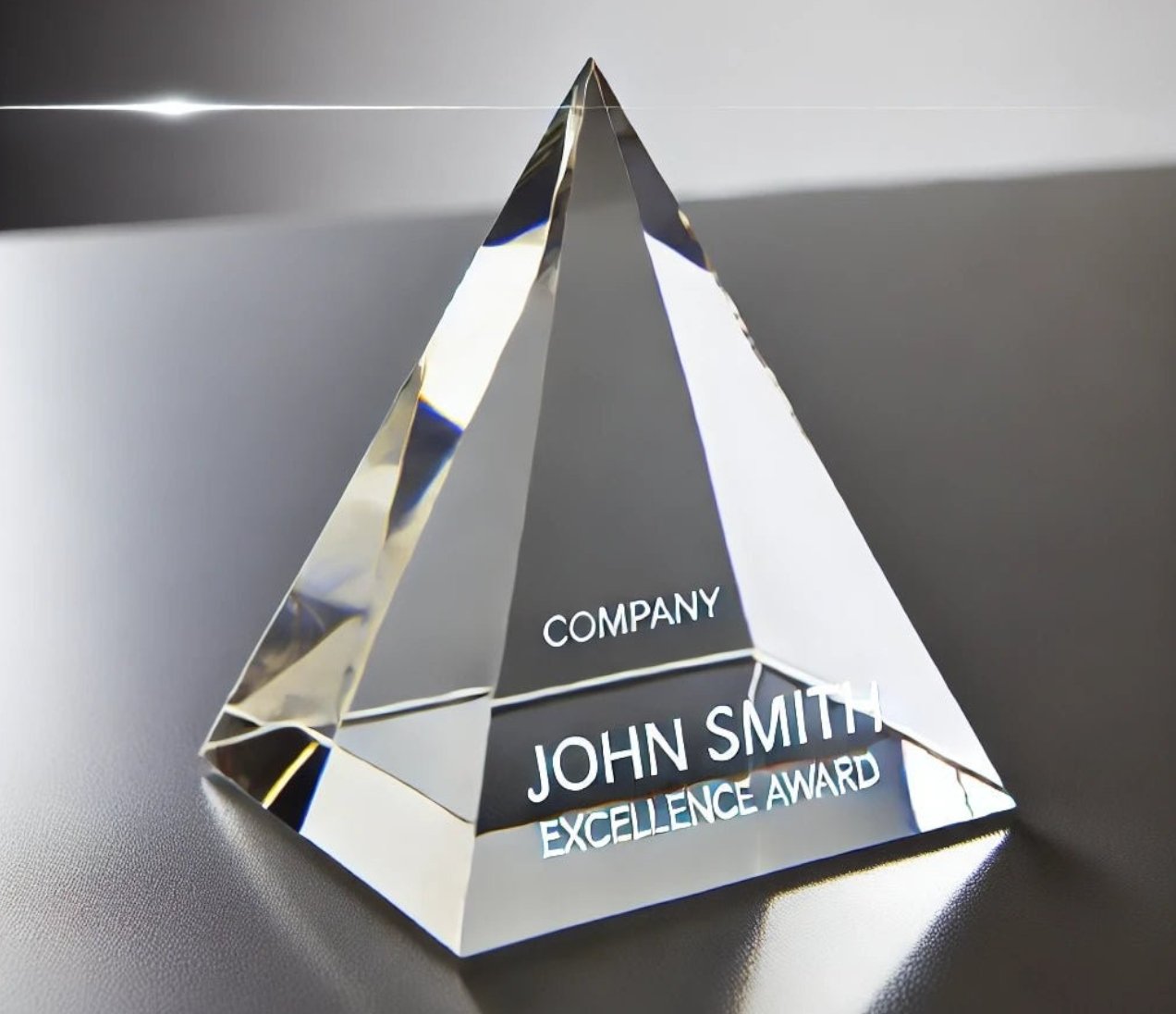 Crystal Pyramid Custom Crystal Pyramid - Celebrate Prints