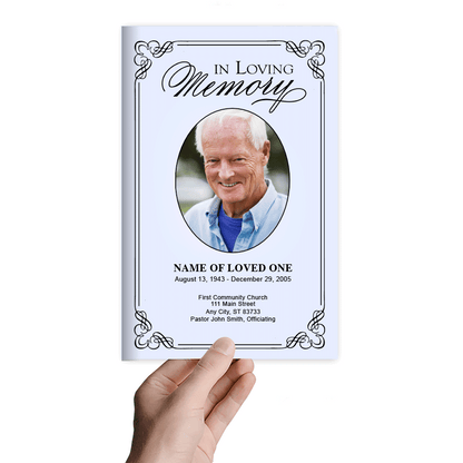 Dallas Funeral Program Template - The Funeral Program Site