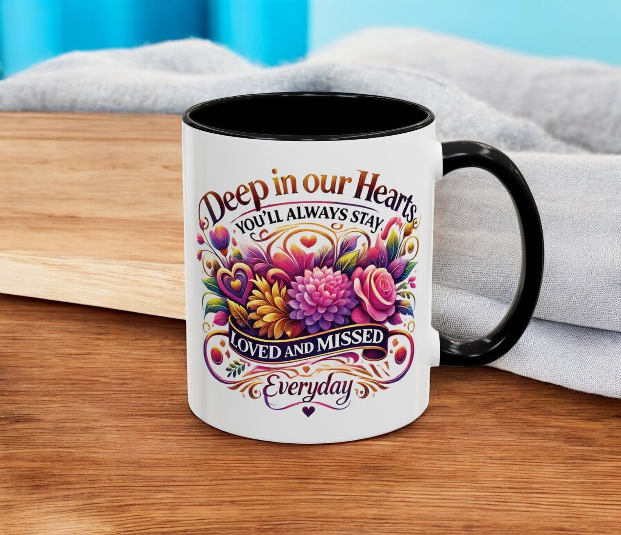 Deep In Our Hearts Coffee Mug (11, 15oz) - Celebrate Prints