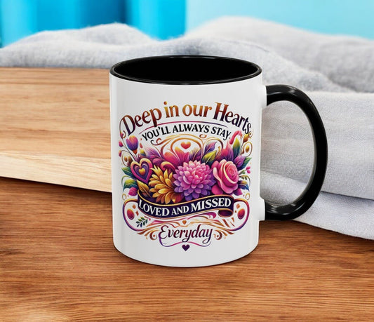 Deep In Our Hearts Coffee Mug (11, 15oz) - Celebrate Prints