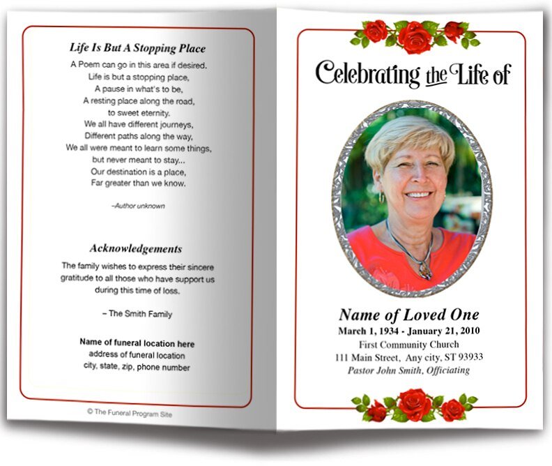 Desire Funeral Program Template - The Funeral Program Site