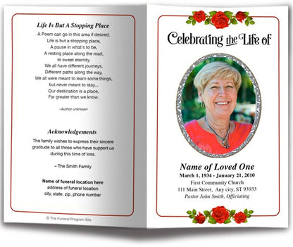 Desire Funeral Program Template - The Funeral Program Site