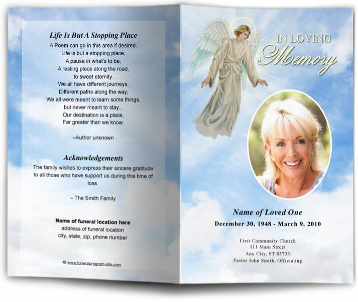 Devout Funeral Program Template - The Funeral Program Site – Celebrate ...