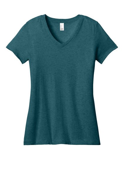 District ® Women’s Perfect Weight ® V - Neck Custom TShirt - Celebrate Prints