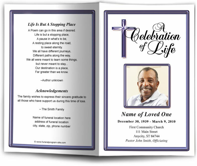 Embassy Funeral Program Template - The Funeral Program Site