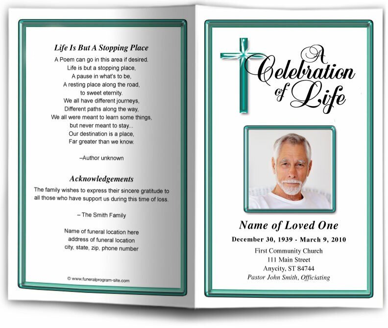 Embassy Funeral Program Template - The Funeral Program Site