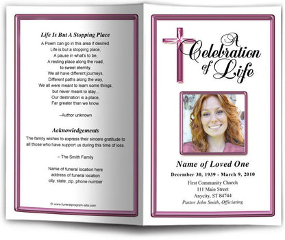 Embassy Funeral Program Template - The Funeral Program Site