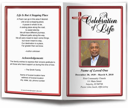 Embassy Funeral Program Template - The Funeral Program Site