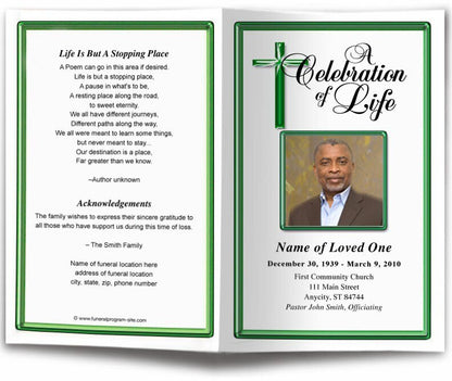 Embassy Funeral Program Template - The Funeral Program Site
