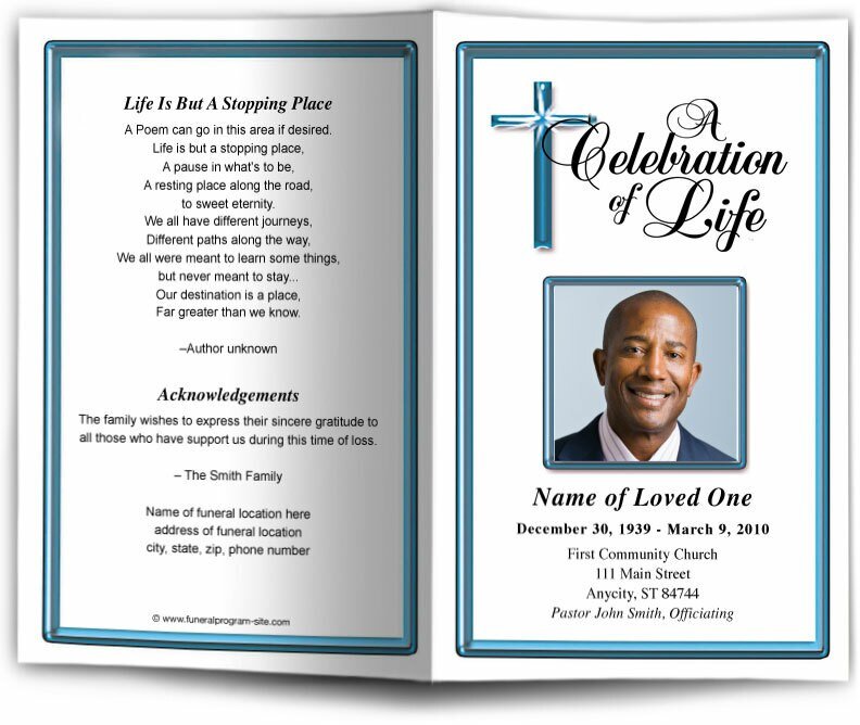Embassy Funeral Program Template - The Funeral Program Site