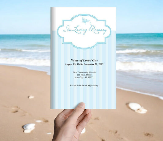 Embrace Funeral Program Template - The Funeral Program Site