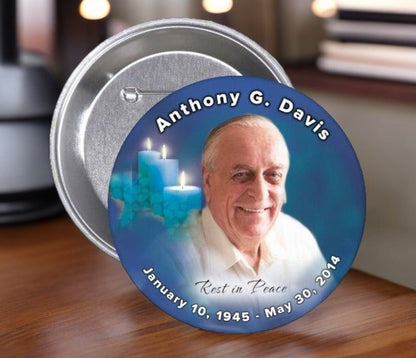 Enlighten Memorial Button Pin (Pack of 10) - Celebrate Prints