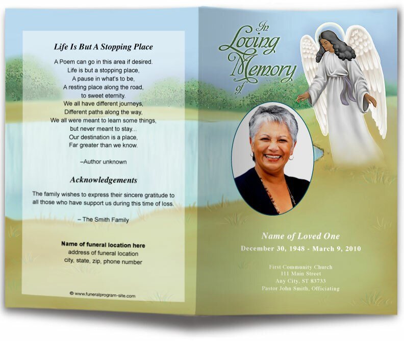 Eve Funeral Program Template - The Funeral Program Site – Celebrate Prints