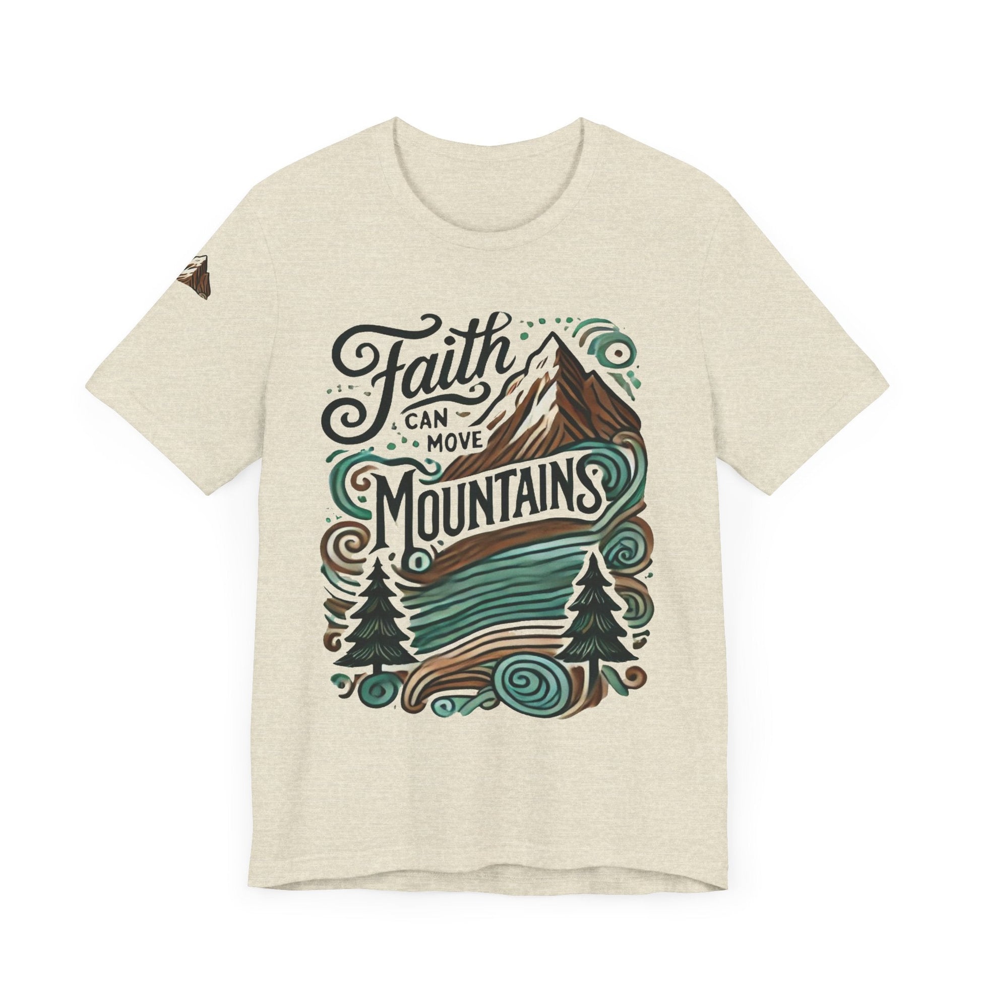 Faith Can Move Mountains Tee - Unisex Short Sleeve T-Shirt - Celebrate Prints