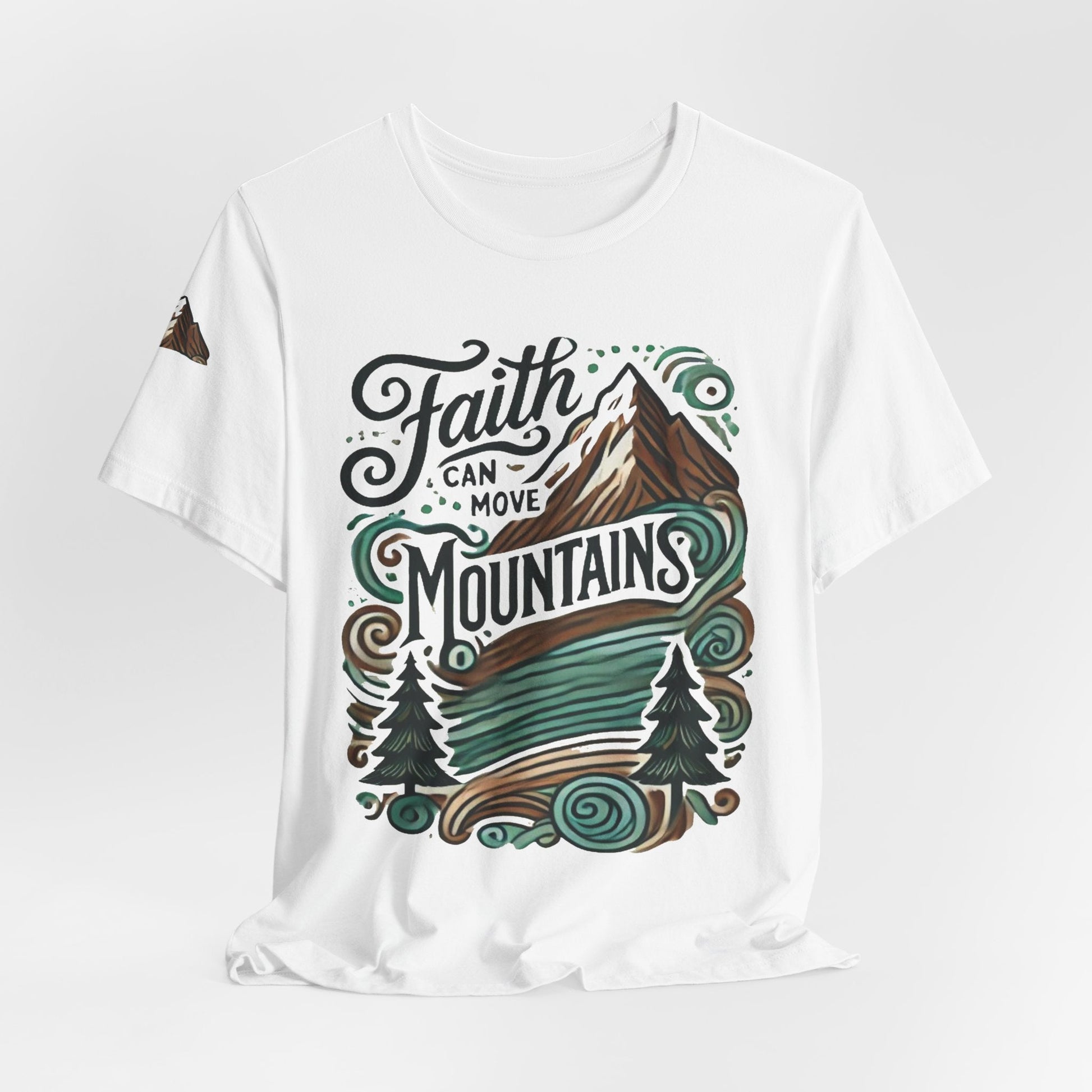 Faith Can Move Mountains Tee - Unisex Short Sleeve T-Shirt - Celebrate Prints