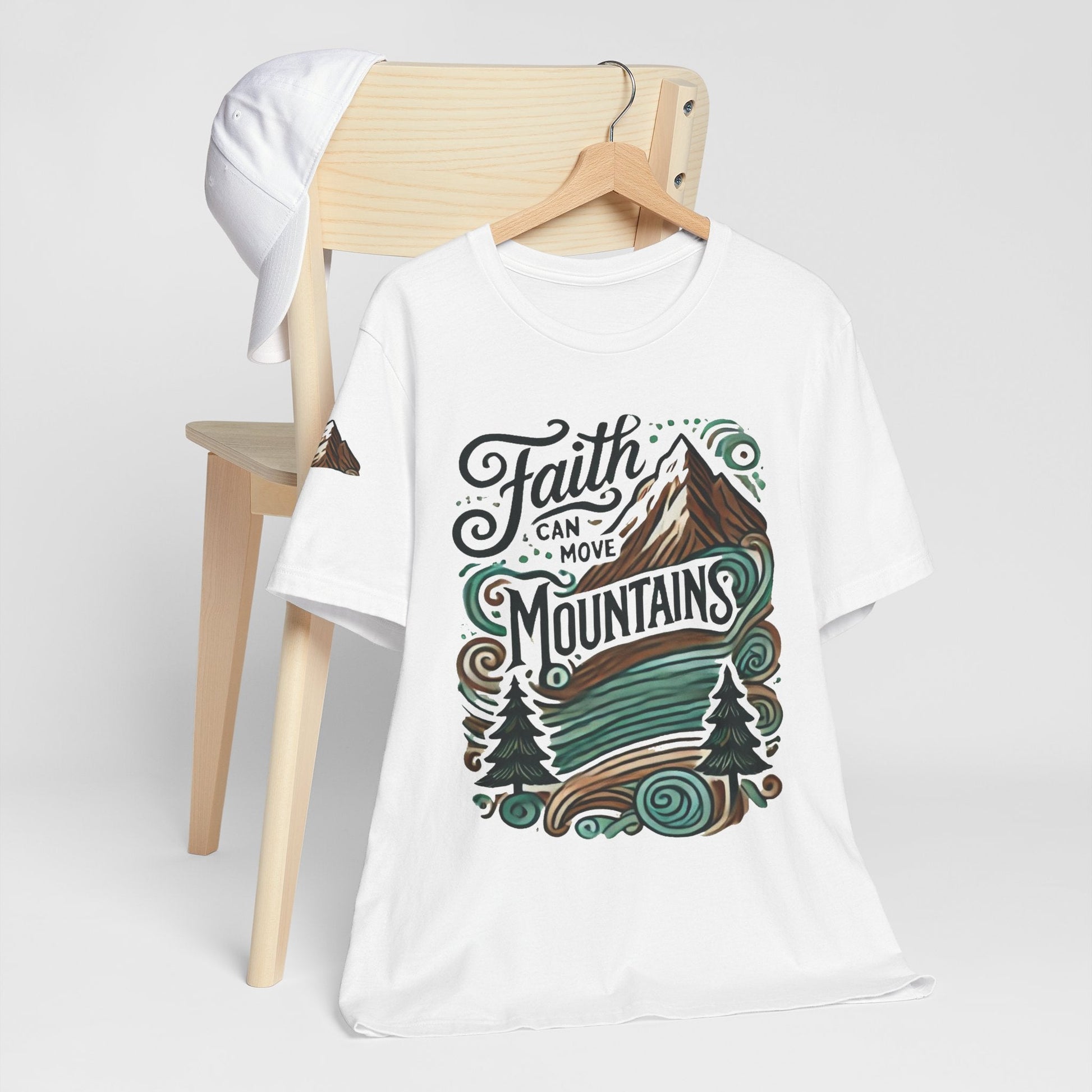 Faith Can Move Mountains Tee - Unisex Short Sleeve T-Shirt - Celebrate Prints