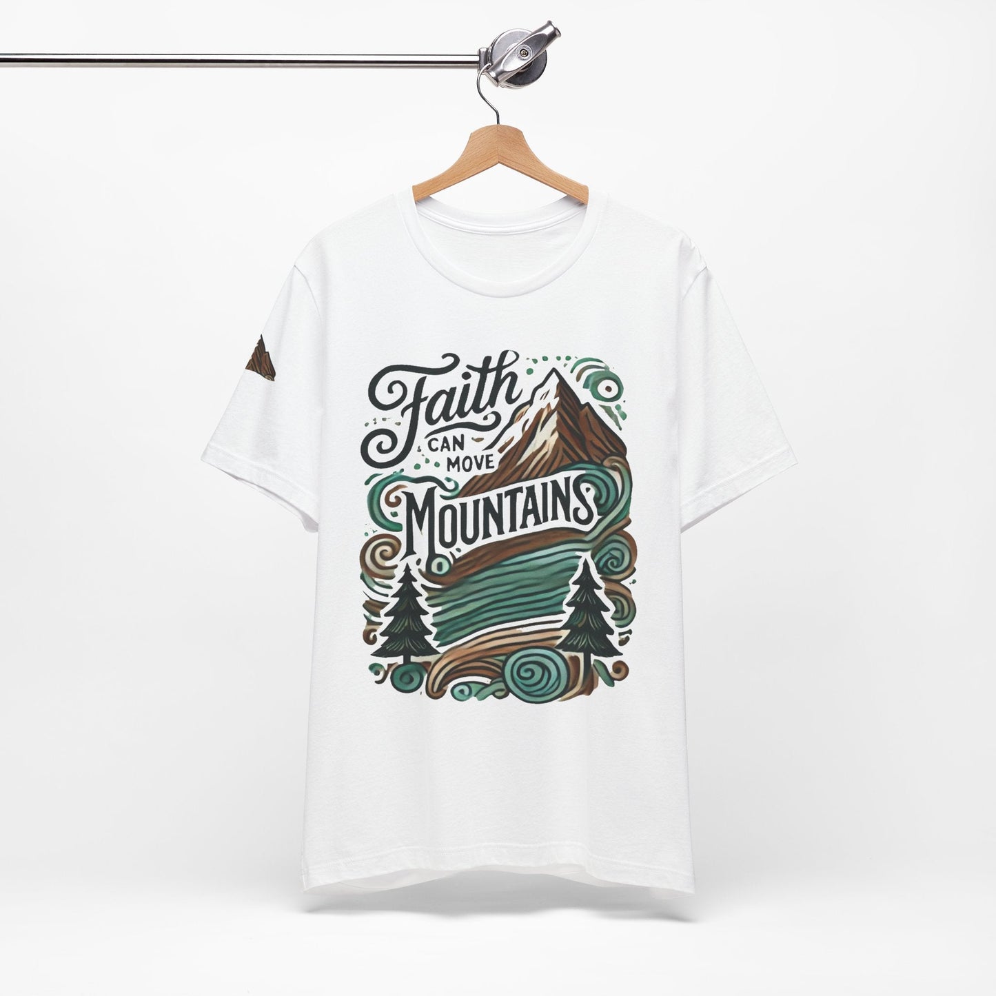 Faith Can Move Mountains Tee - Unisex Short Sleeve T-Shirt - Celebrate Prints