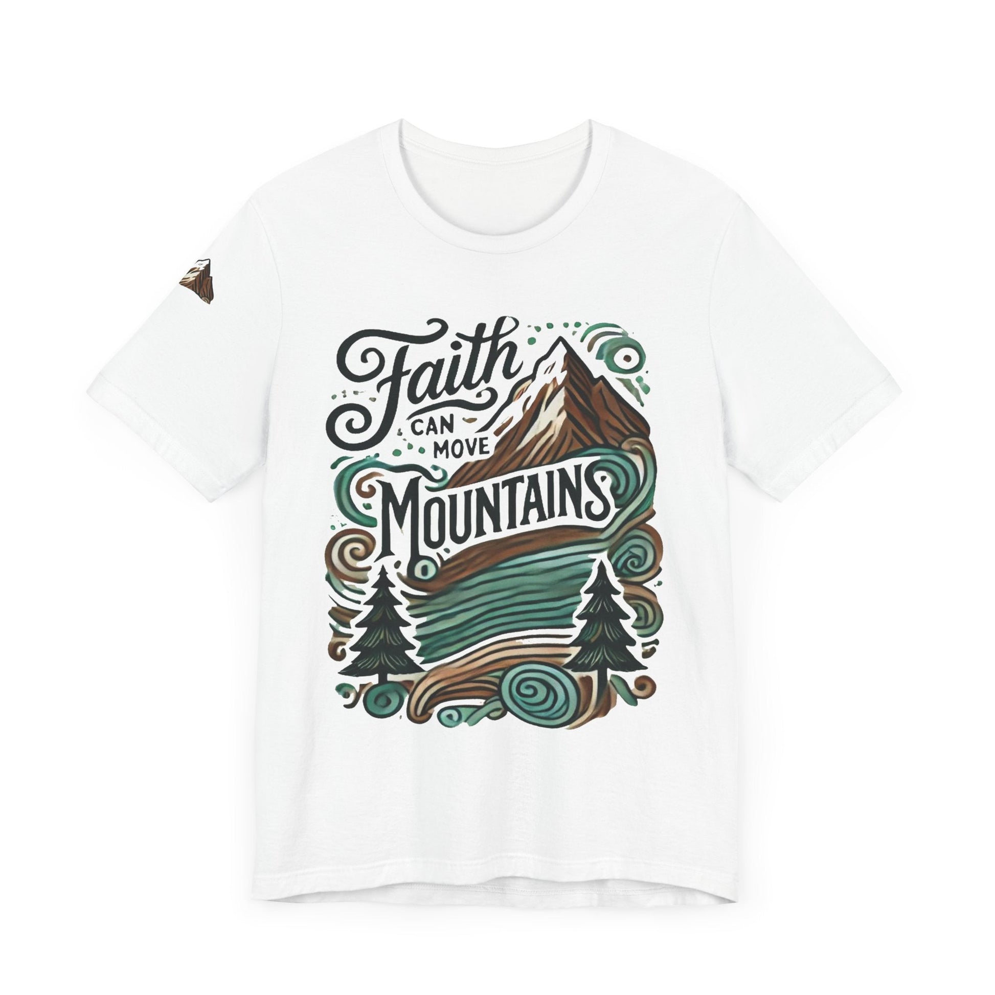 Faith Can Move Mountains Tee - Unisex Short Sleeve T-Shirt - Celebrate Prints