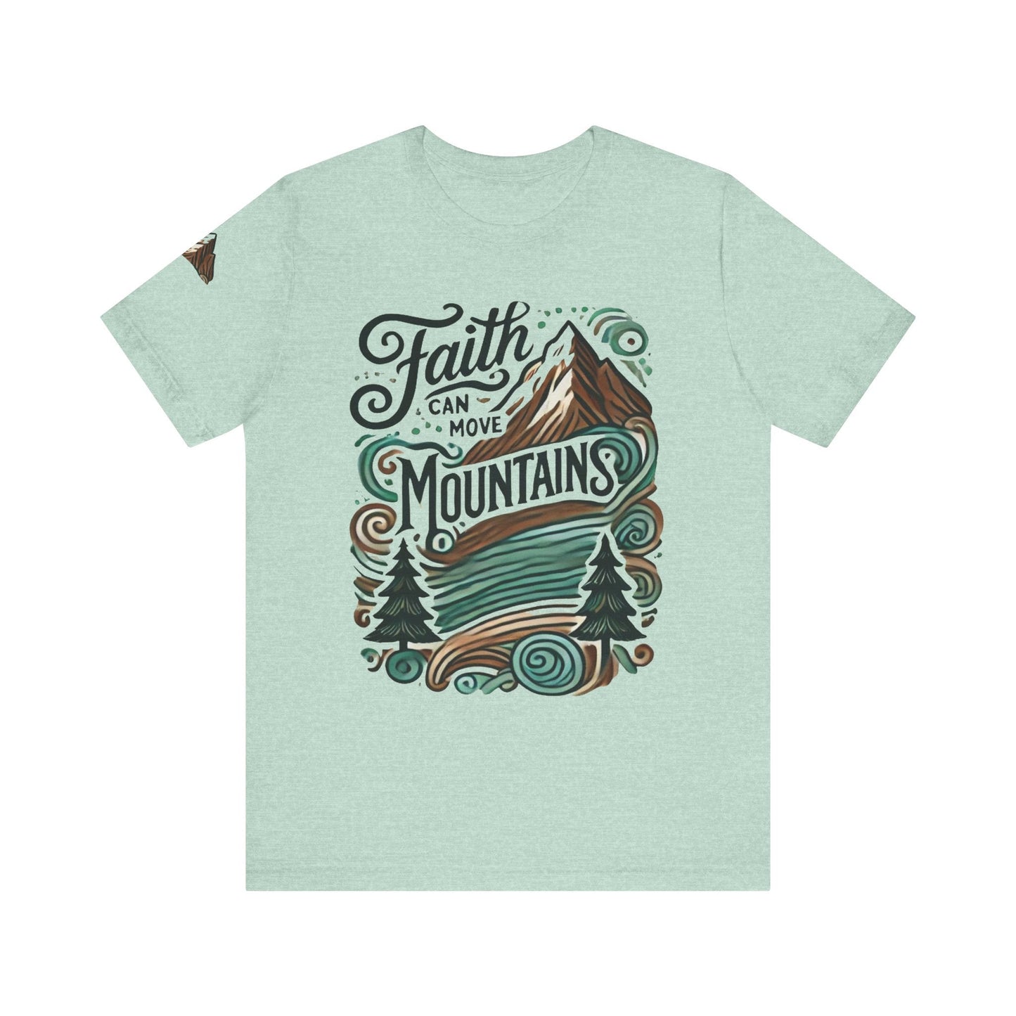 Faith Can Move Mountains Tee - Unisex Short Sleeve T-Shirt - Celebrate Prints