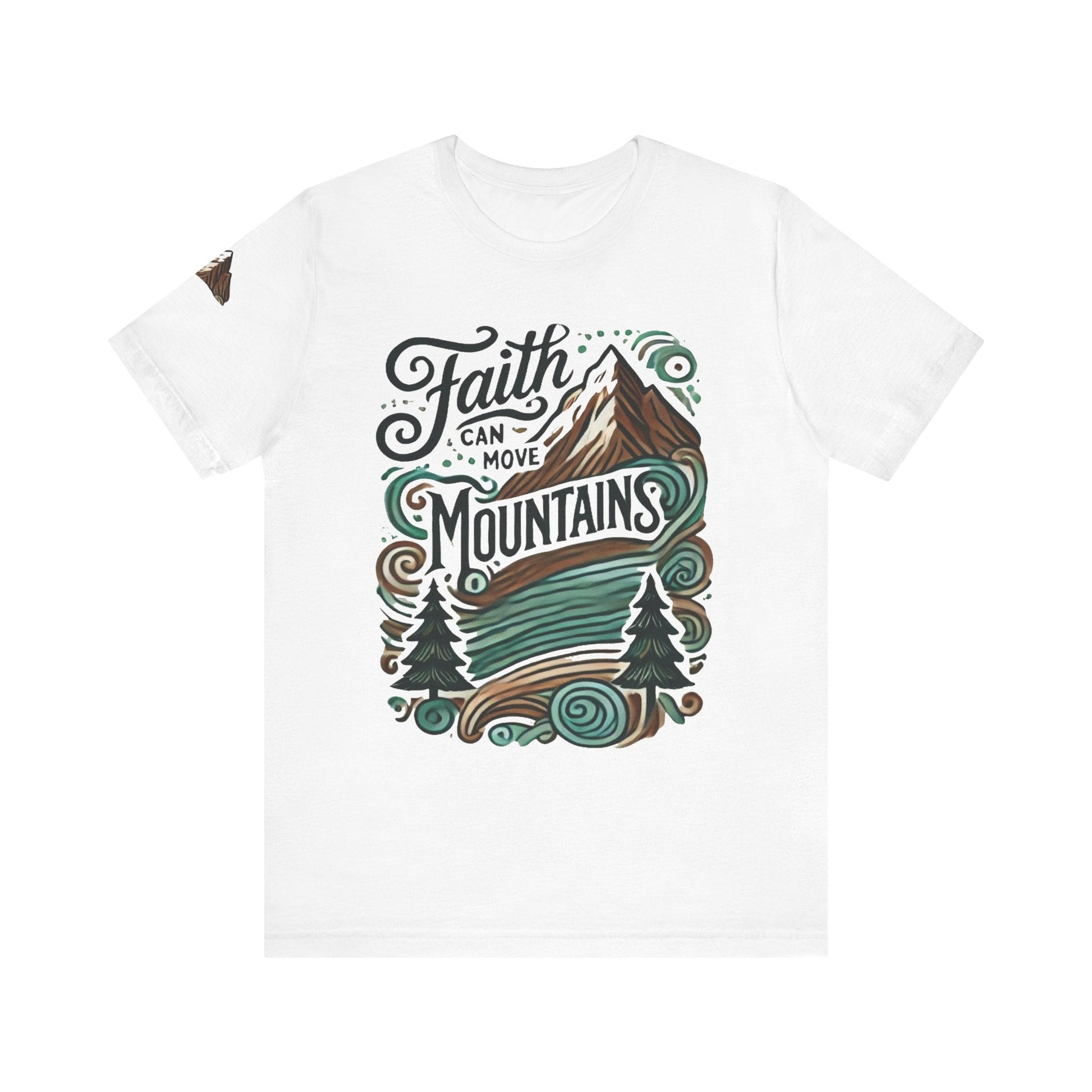 Faith Can Move Mountains Tee - Unisex Short Sleeve T-Shirt - Celebrate Prints