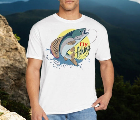 Fly Fishing Fisherman T-Shirt - Celebrate Prints