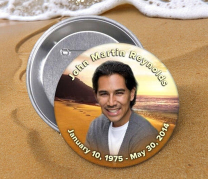 Footprints Memorial Button Pin (Pack of 10) - Celebrate Prints
