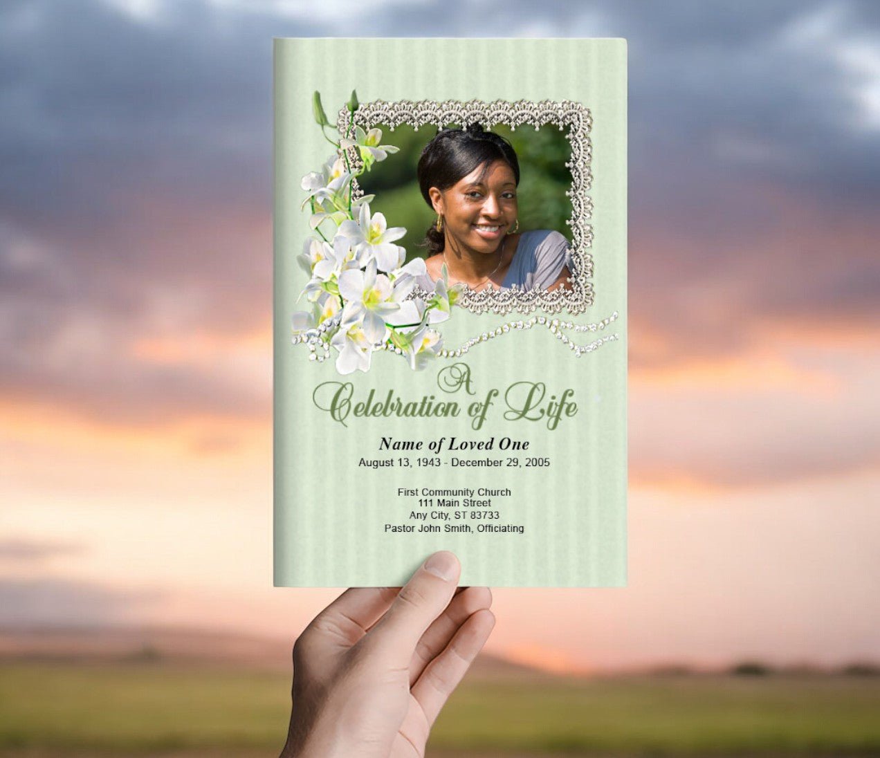 Fresca Funeral Program Template - The Funeral Program Site