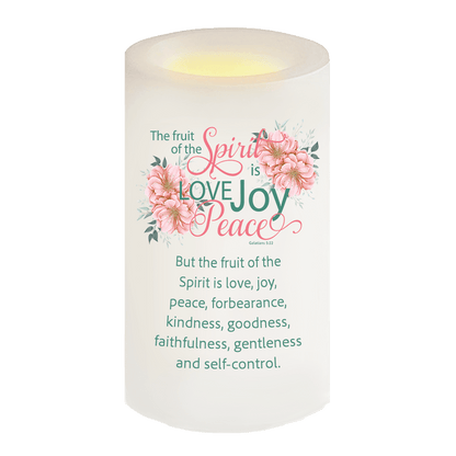 Fruit of The Spirit Bible Verse Candle - Celebrate Prints