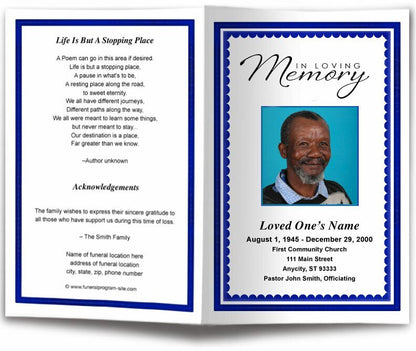 Gallant Funeral Program Template - The Funeral Program Site