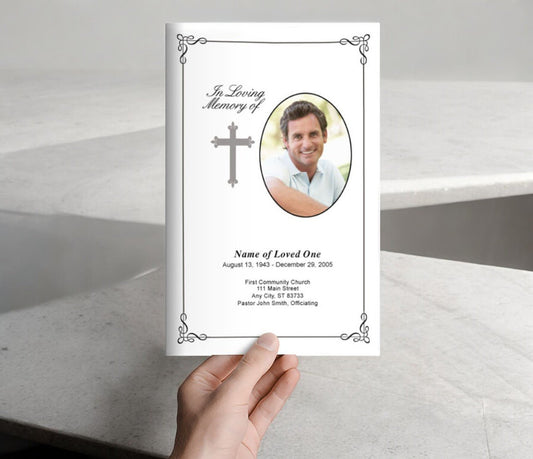 Grace Funeral Program Template - The Funeral Program Site