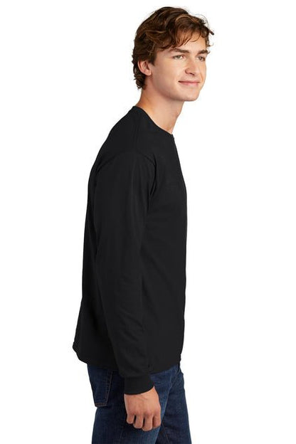 Hanes® Men's Essential - T 100% Cotton Long Sleeve Custom T-Shirt - Celebrate Prints