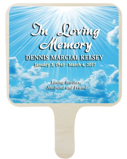 Highlight All-In-One Memorial Hand Fan (Pack of 10) - Celebrate Prints