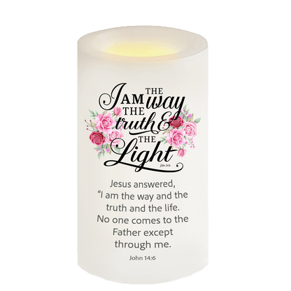 I Am The Way Bible Verse Candle - Celebrate Prints