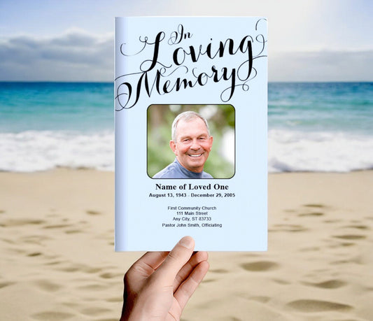 In Loving Memory Funeral Program Template - The Funeral Program Site