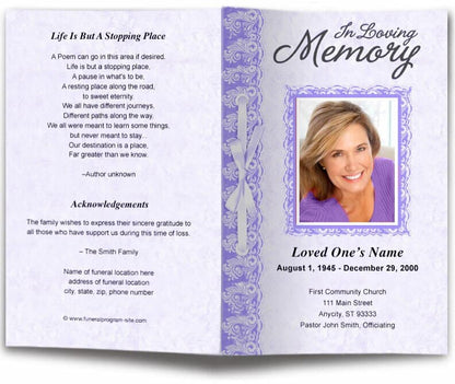 Jasper Funeral Program Template - The Funeral Program Site