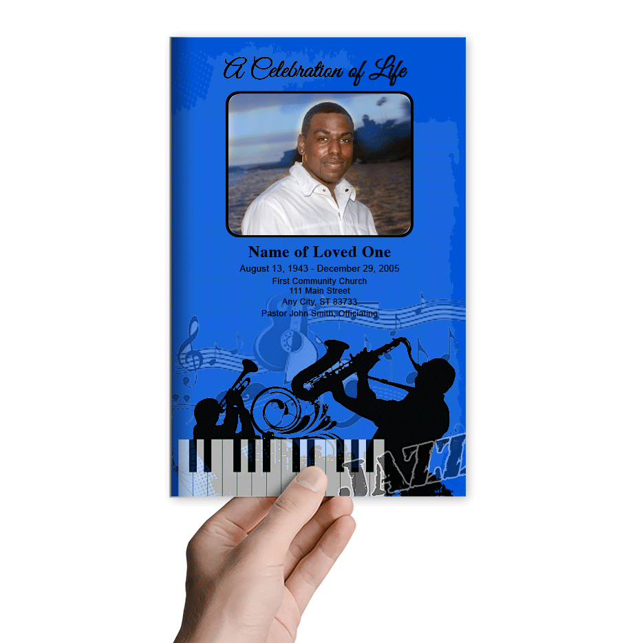 Jazz Funeral Program Template - The Funeral Program Site