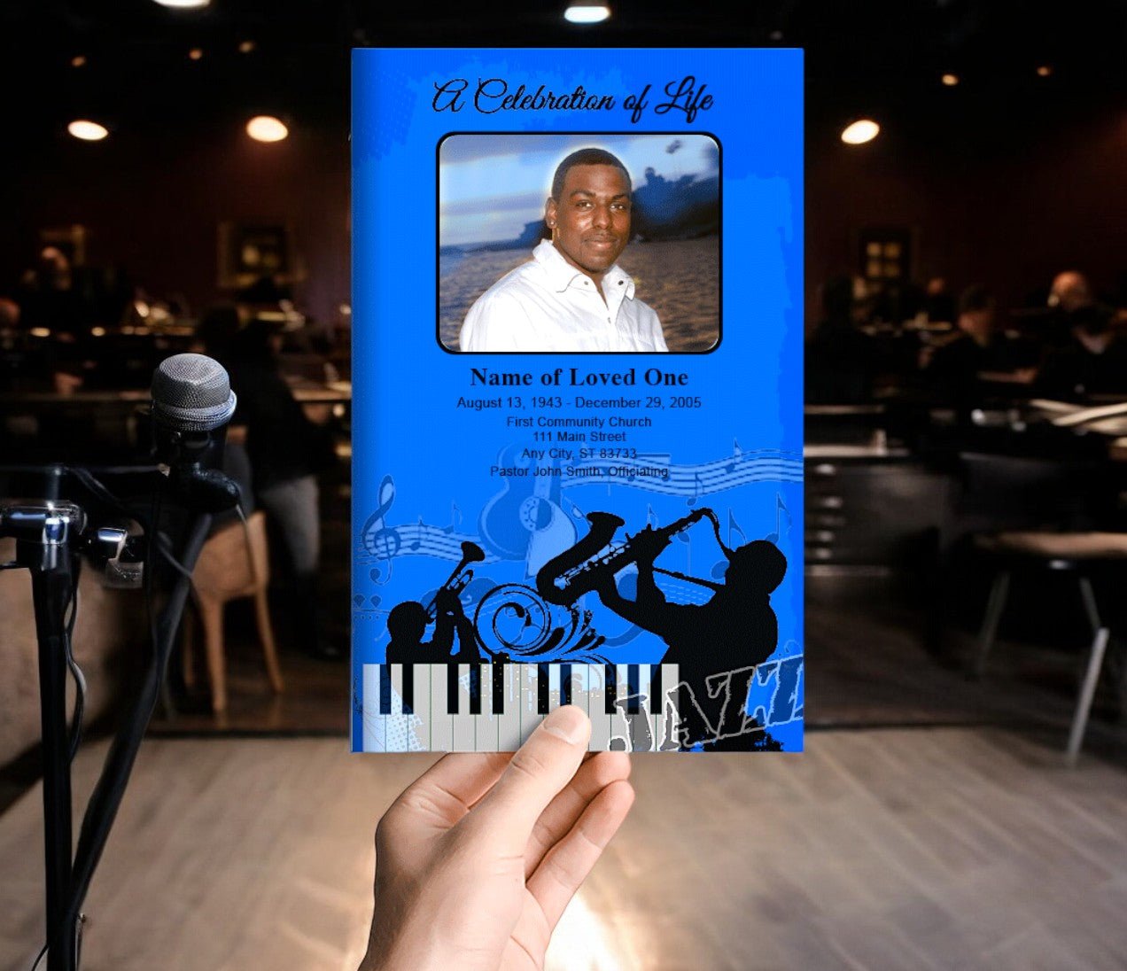 Jazz Funeral Program Template - The Funeral Program Site
