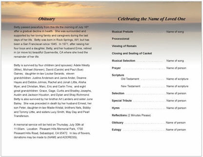 Kenya Funeral Program Template - The Funeral Program Site