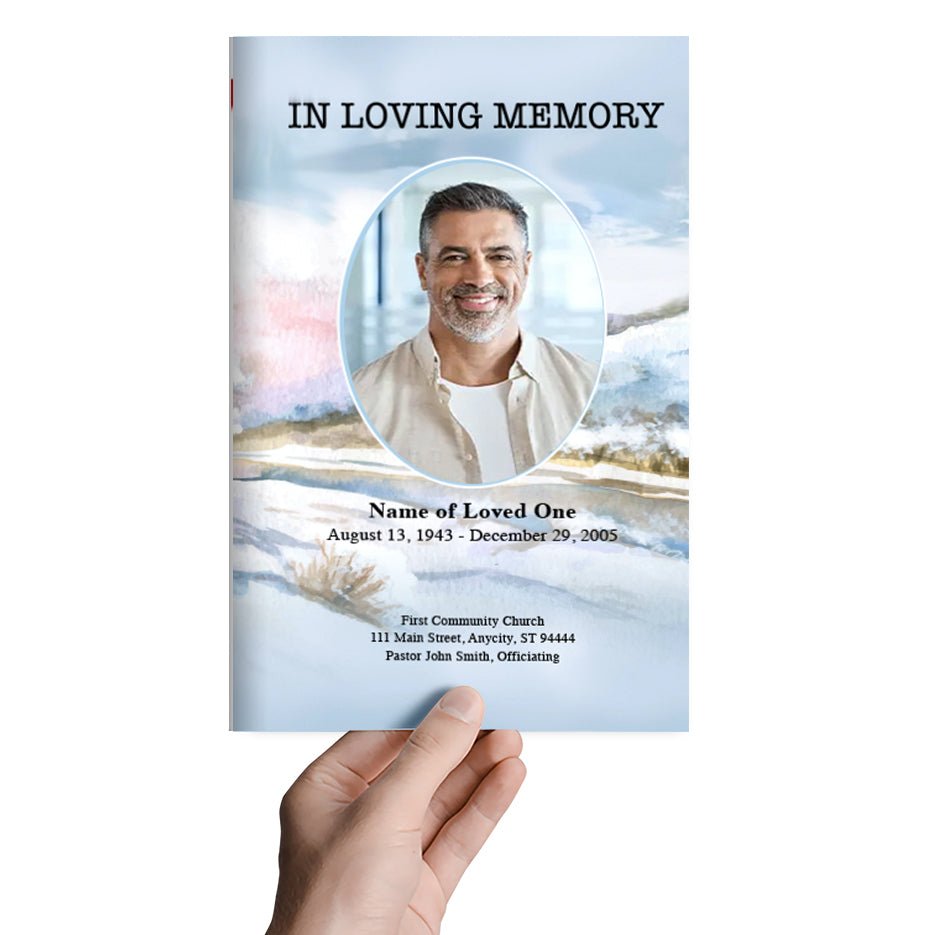 Lone Tree Funeral Program Template - The Funeral Program Site
