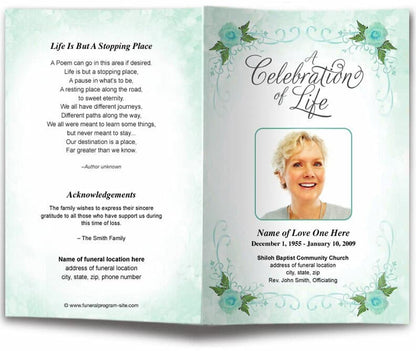 Lovely Funeral Program Template - The Funeral Program Site